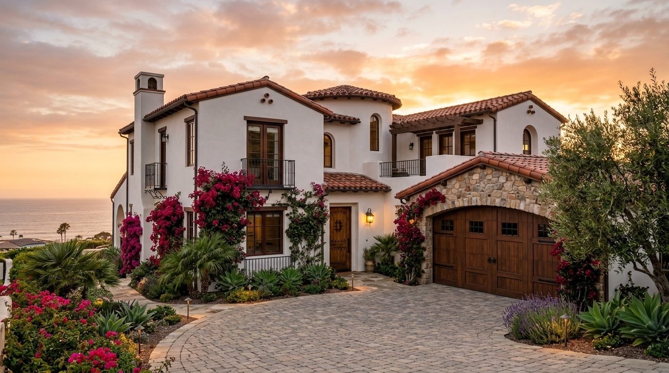 Bakir Garage Door Repair Masters Exterior Closed Garage Door at Twilight